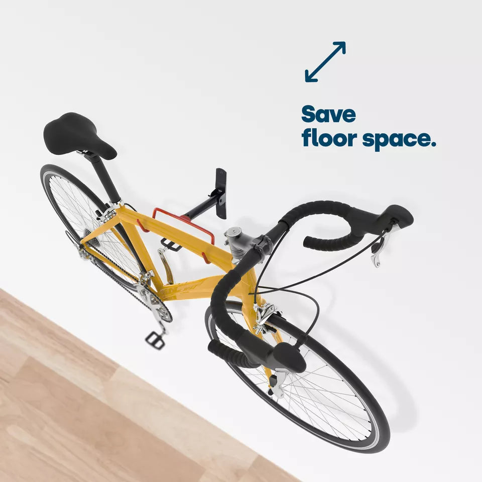 Space-Saving Bicycle Wall Hook with Protection