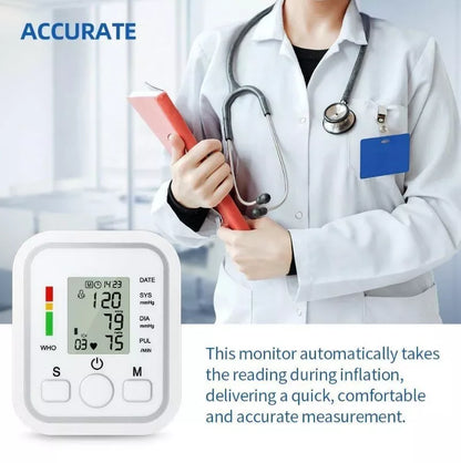 Skanto | Digital Blood Pressure Monitor | Fully Automatic, Intellisense Technology & Memory Function for Home and Travel Use