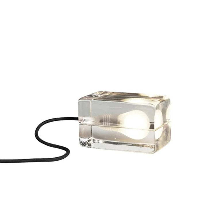 Clarylume Glass Table Lamp | Glare-free LED Light | Crystal Clear Design | For Bedroom, Office & Living Room | Kalsten