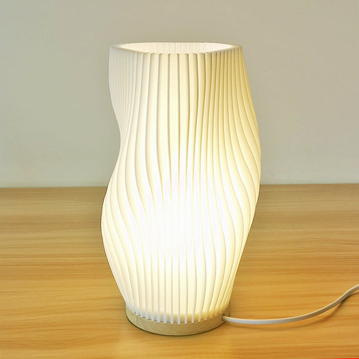 Frenchlight Table Lamp - Elegant Pleated Table Lamp in French Cream for Atmospheric Spaces Kalsten