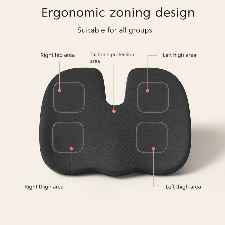 Ergonomic Seat Cushion made of Memory Foam | Kalsten