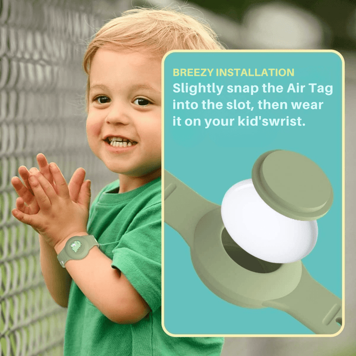 Kalsten | SAFESNUG – Kids’ Airtag Bracelet with Fun Dino Design
