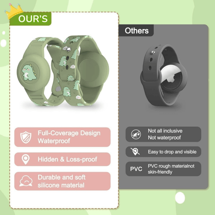 Kalsten | SAFESNUG – Kids’ Airtag Bracelet with Fun Dino Design