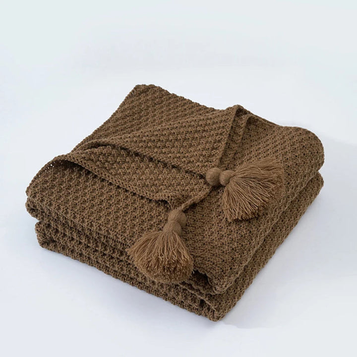 Kalsten | Scandinavian Knitted Wool Blanket - Aurora