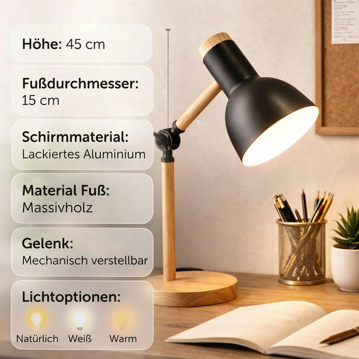 HoutLicht Desk Lamp for Desk | Kalsten