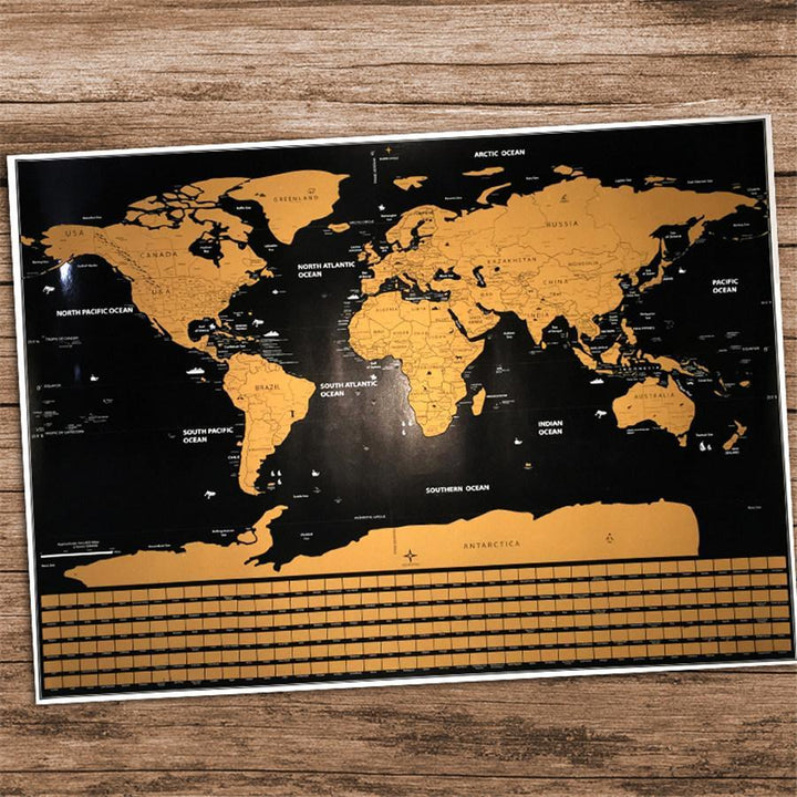 Scratch Off World Map Poster | Kalsten