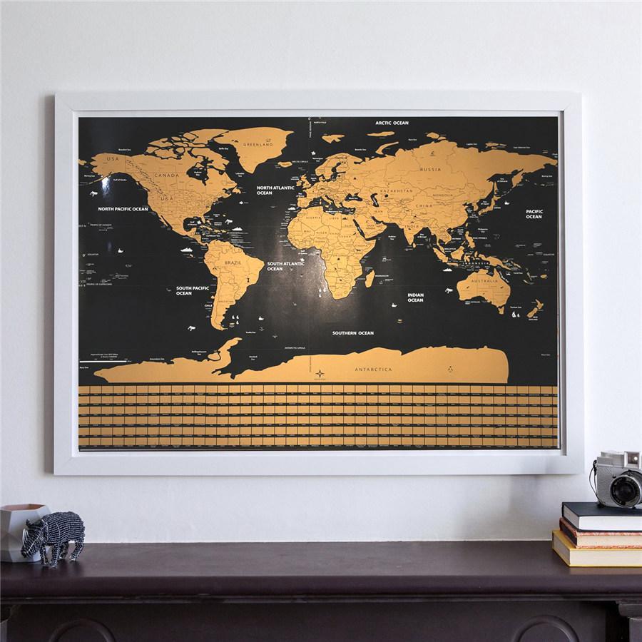 Scratch Off World Map Poster | Kalsten