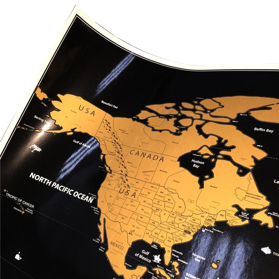 Scratch Off World Map Poster | Kalsten