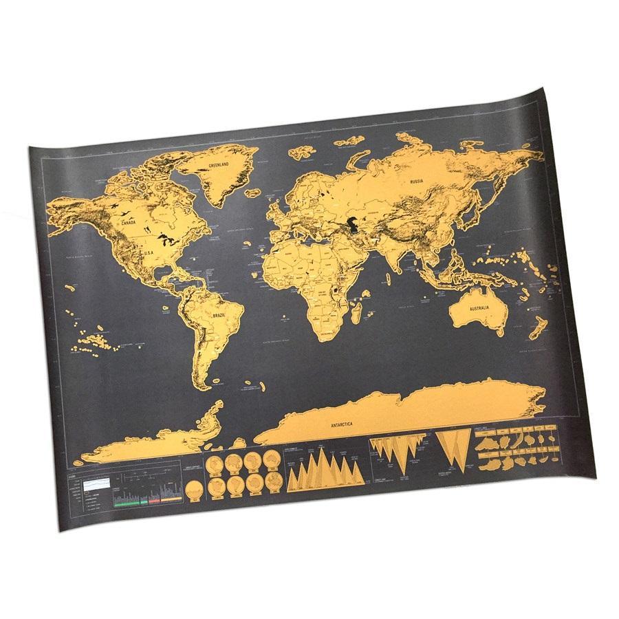 Scratch Off World Map Poster | Kalsten