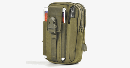 BowLift | Military Waist Bag - Made of Nylon - Waterproof Design - Zipper Closure - Attach with Belt - Travel Gear - Outdoor - Available in 3 Colors