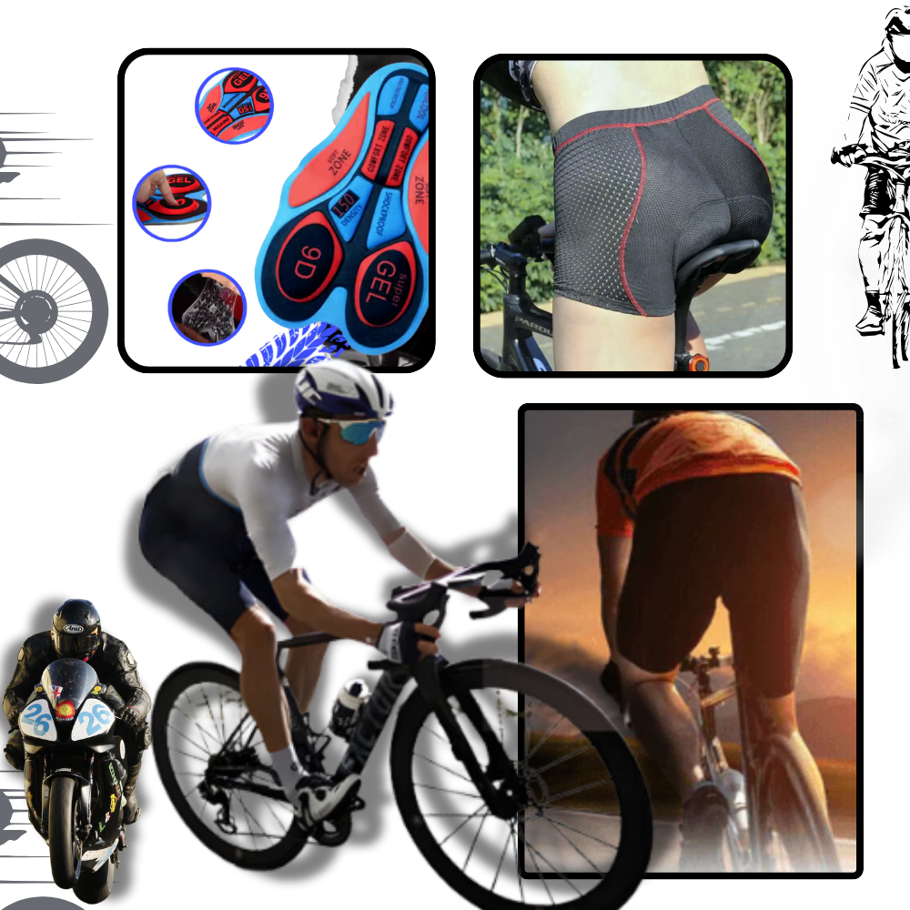 Karnz | Seamless padded cycling shorts