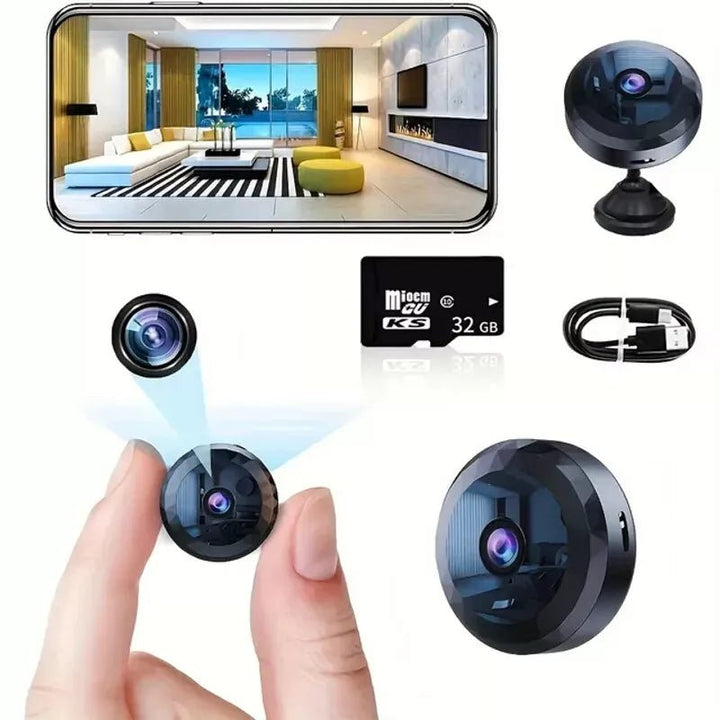 Kalsten | OPTIGUARD – Magnetic Mini WiFi Camera 1080P HD with Night Vision & Motion Detection