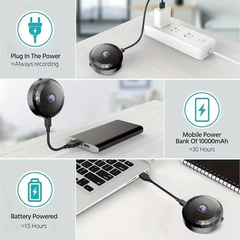 Kalsten | OPTIGUARD – Magnetic Mini WiFi Camera 1080P HD with Night Vision & Motion Detection