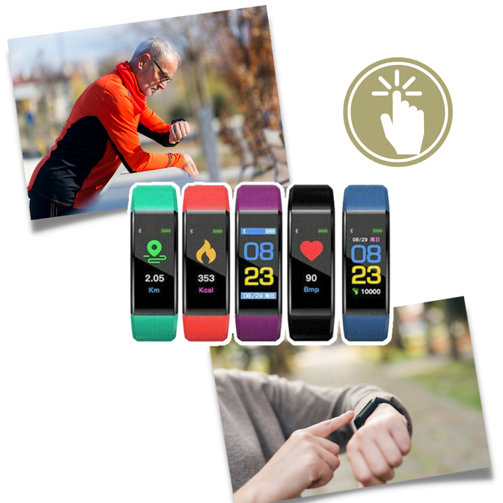 Kalsten | VitaWatch | Senior Smartwatch with Health Monitor and Large LED Screen