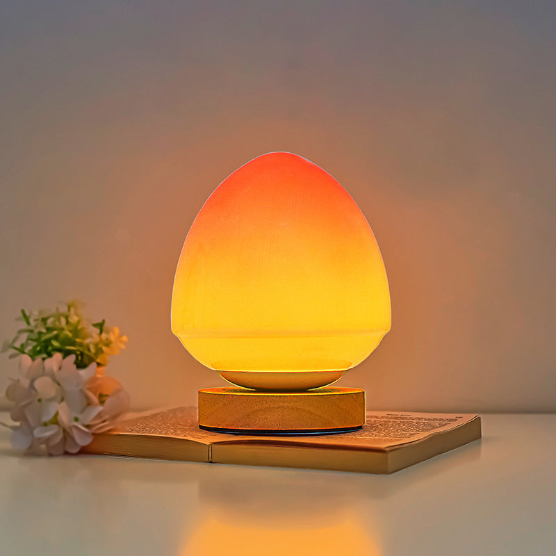 Peach Glass Table Lamp | Kalsten