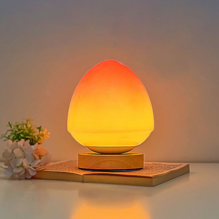Peach Glass Table Lamp | Kalsten