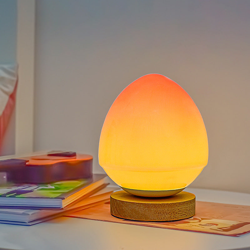 Peach Glass Table Lamp | Kalsten