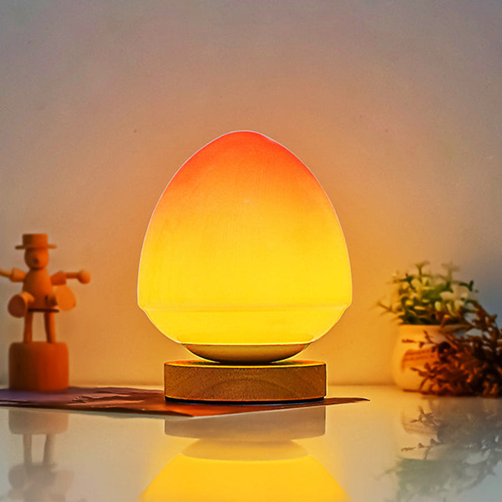 Peach Glass Table Lamp | Kalsten