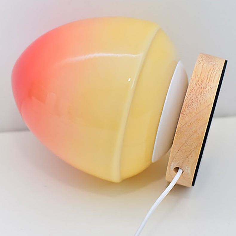 Peach Glass Table Lamp | Kalsten