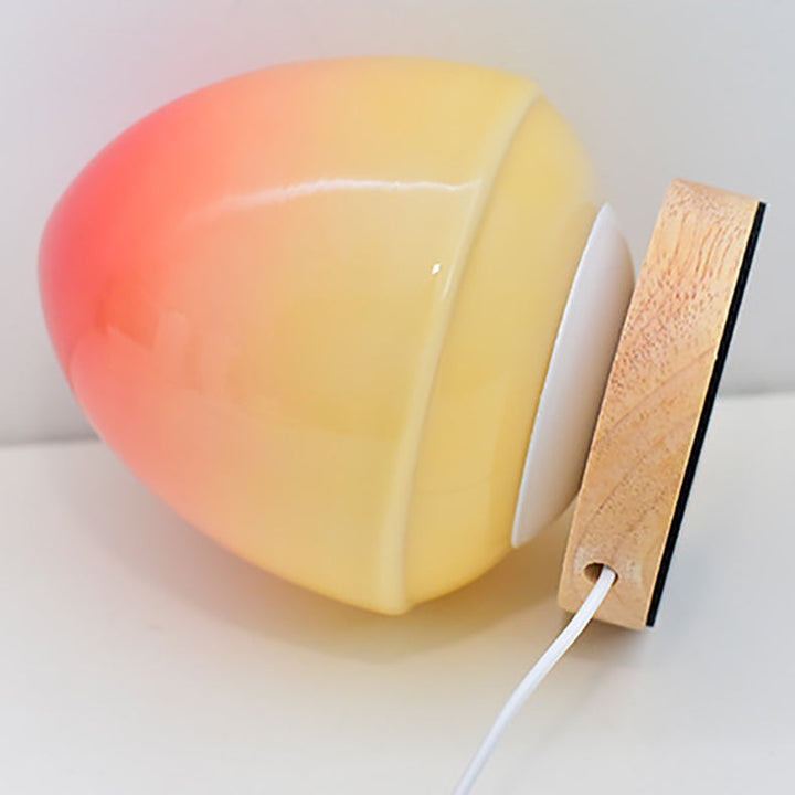 Peach Glass Table Lamp | Kalsten