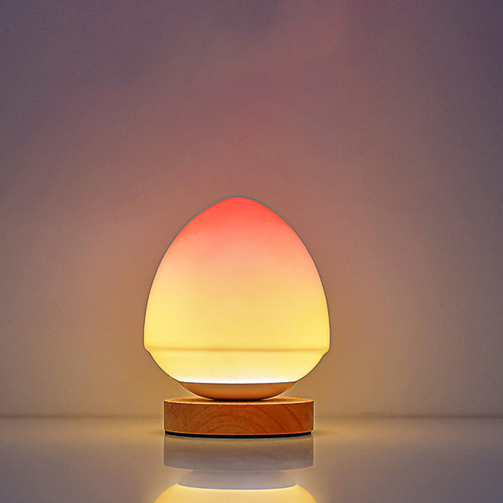 Peach Glass Table Lamp | Kalsten