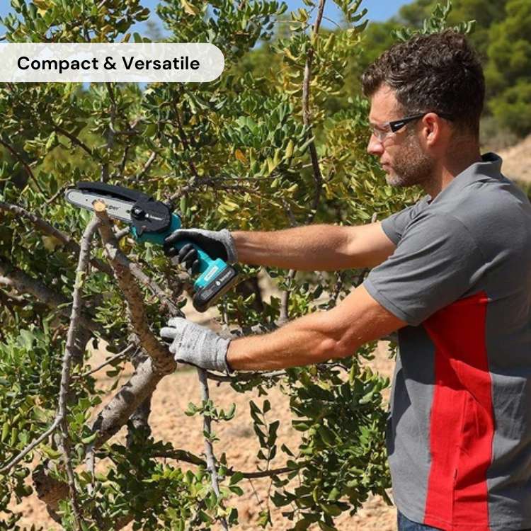 Kalsten | Cordless Electric Chainsaw | Lightweight, Ergonomic Design & Ideal for Effortless Pruning and Trimming