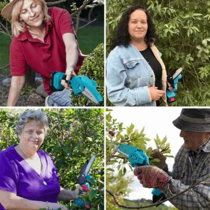 Kalsten | Cordless Electric Chainsaw | Lightweight, Ergonomic Design & Ideal for Effortless Pruning and Trimming