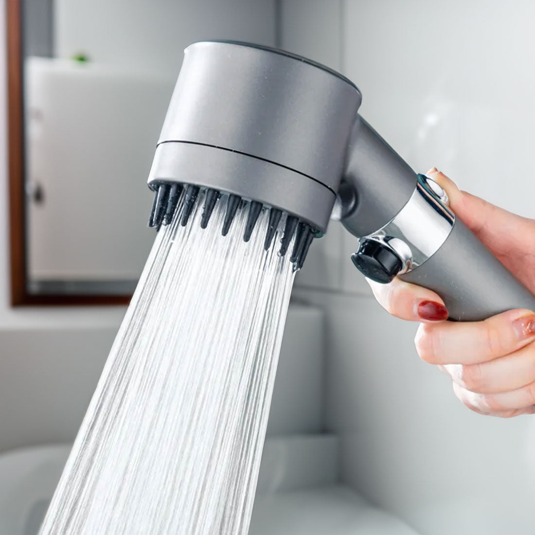 Brehn | Adjustable High-Pressure Shower Head with 3 Settings and Water Filter