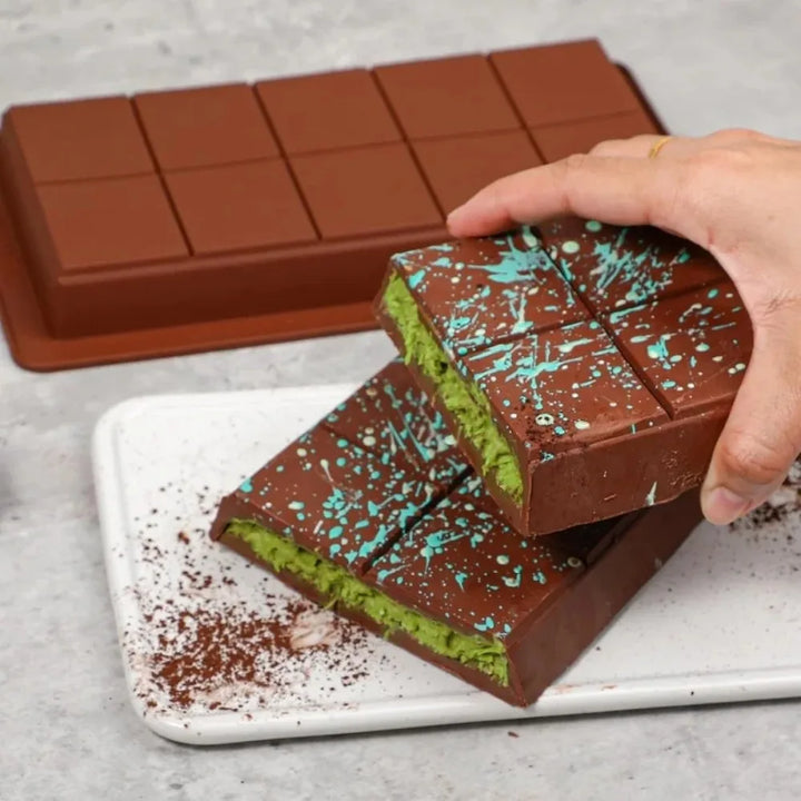 Silicone Chocolate Bar Mold Break-Apart Rectangle Mold Wax Melt Molder | Kalsten