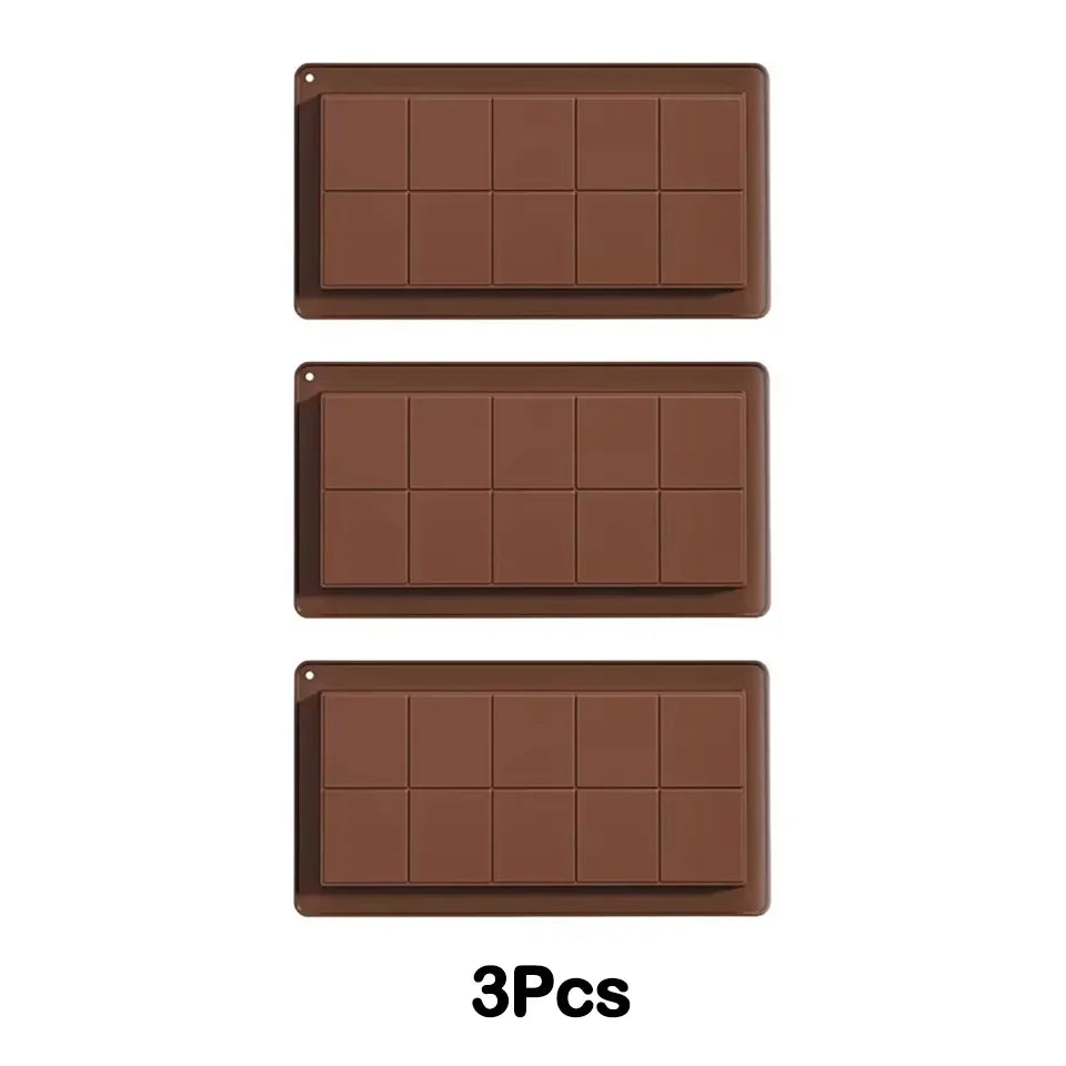 Silicone Chocolate Bar Mold Break-Apart Rectangle Mold Wax Melt Molder | Kalsten