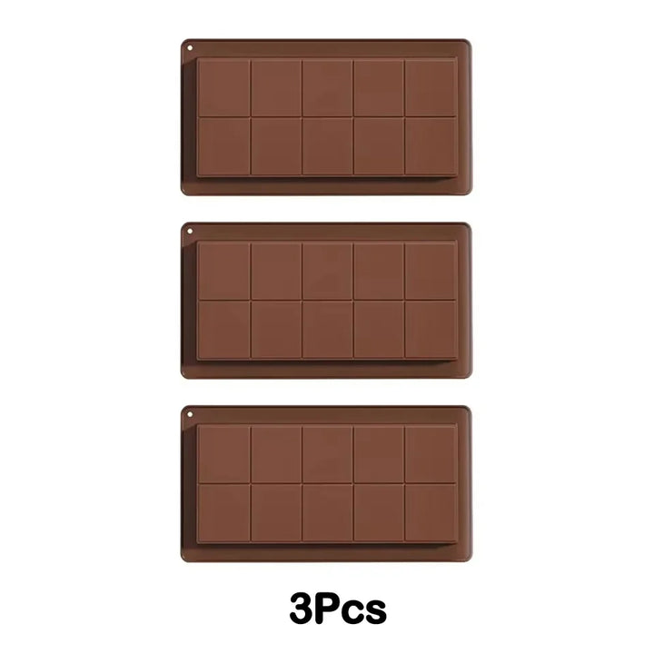 Silicone Chocolate Bar Mold Break-Apart Rectangle Mold Wax Melt Molder | Kalsten