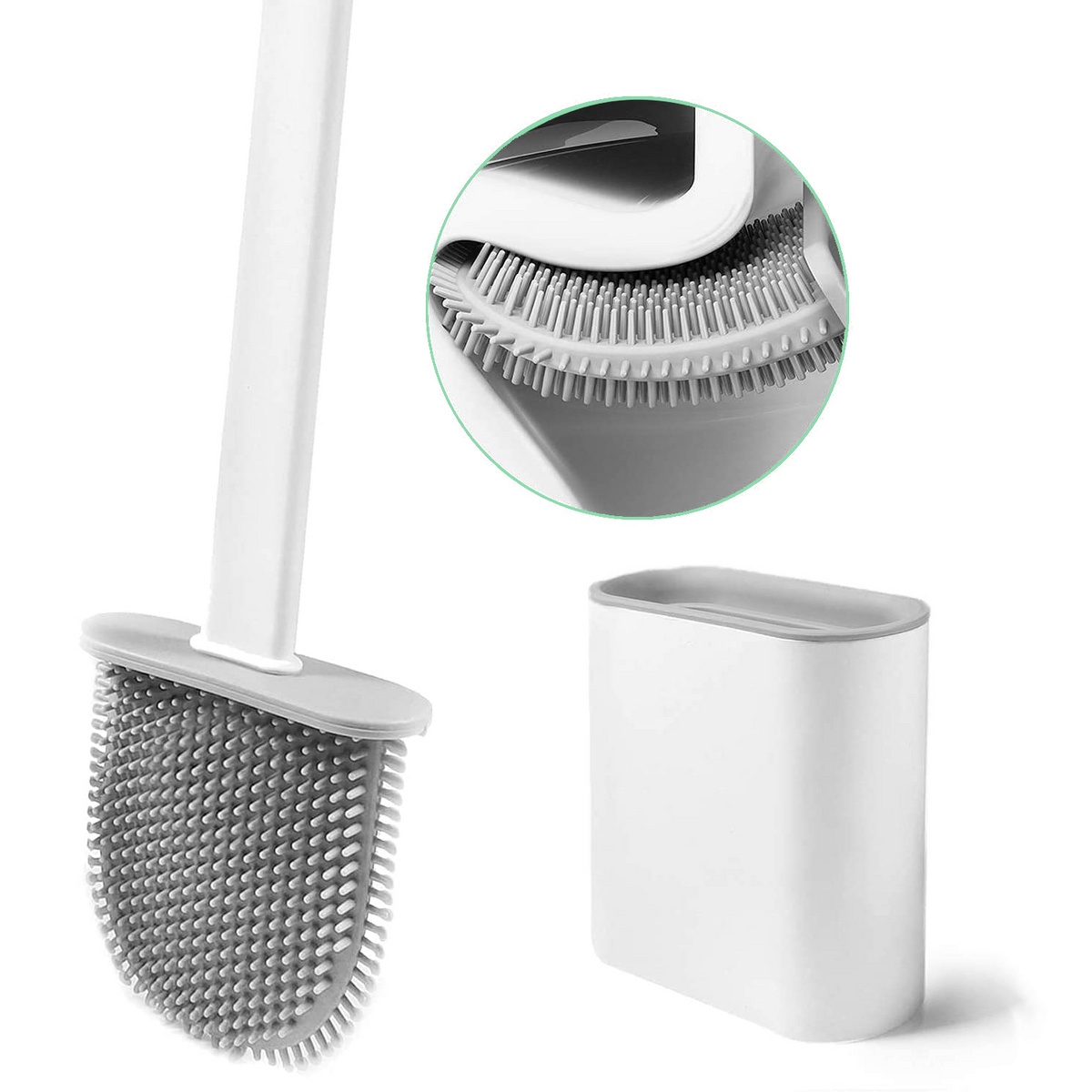 Silicone toilet brush