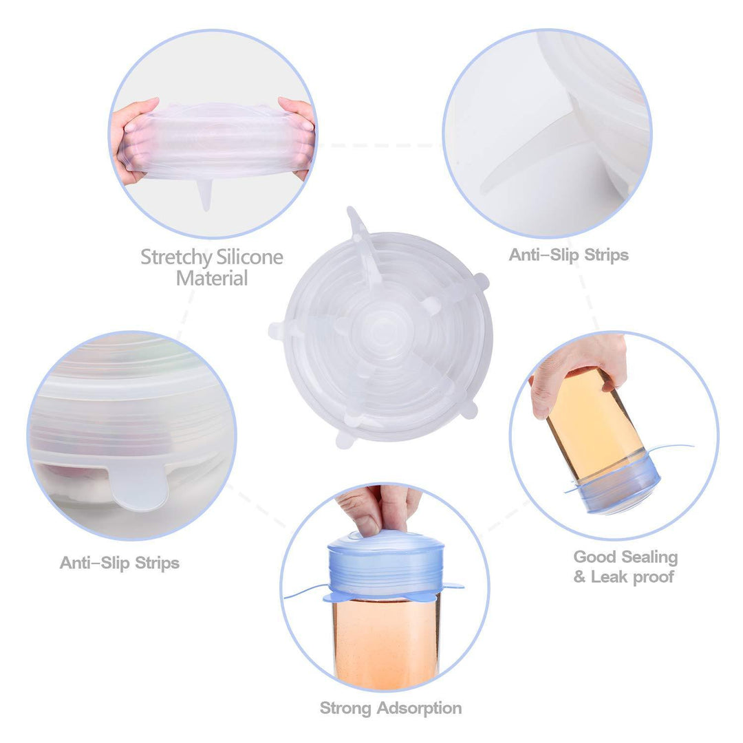 Universal Stretch Lid Covers 6-Pack | Kalsten