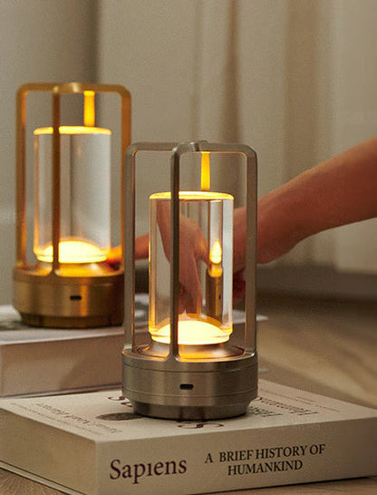 BowLift | Warm LED Cordless Table Lamp – Battery Operated Nordic Design - LED with Touch Control, Suitable for Bedroom, Home, Outdoor - Ideal Night Light