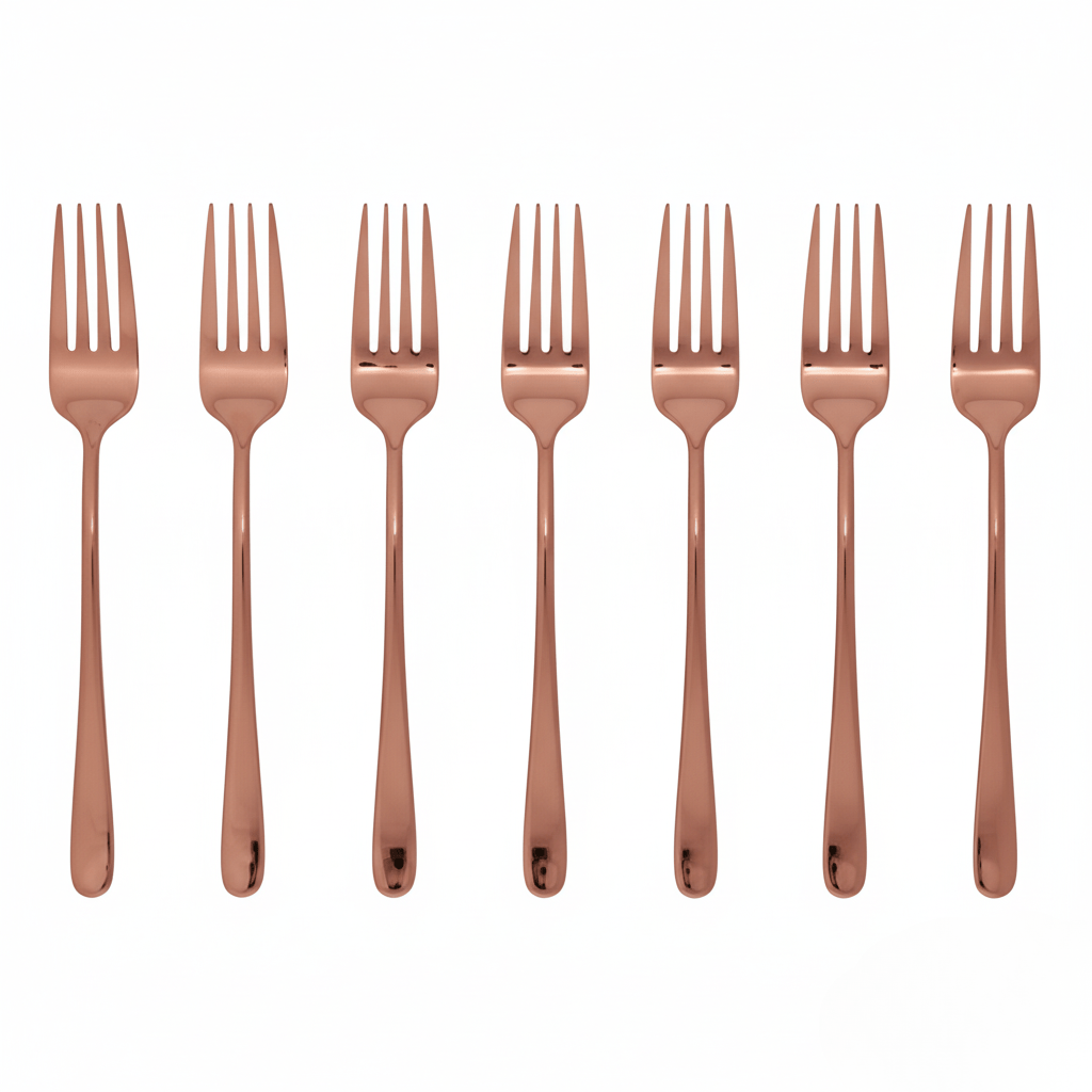 Kalsten | Silvéra – Elegant Dining Fork, Durable Plated Stainless Steel Utensil