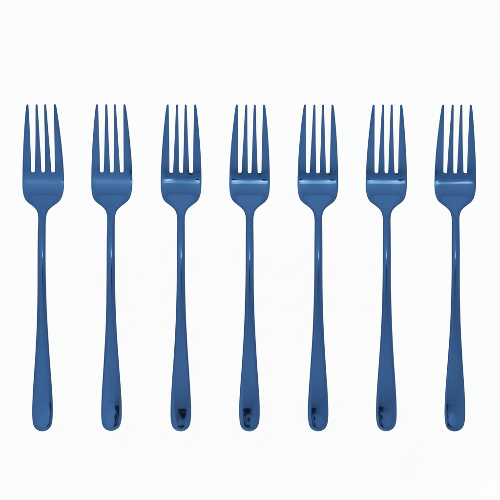 Kalsten | Silvéra – Elegant Dining Fork, Durable Plated Stainless Steel Utensil