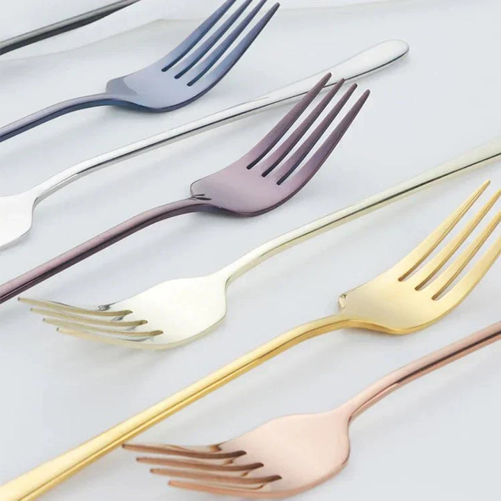 Kalsten | Silvéra – Elegant Dining Fork, Durable Plated Stainless Steel Utensil