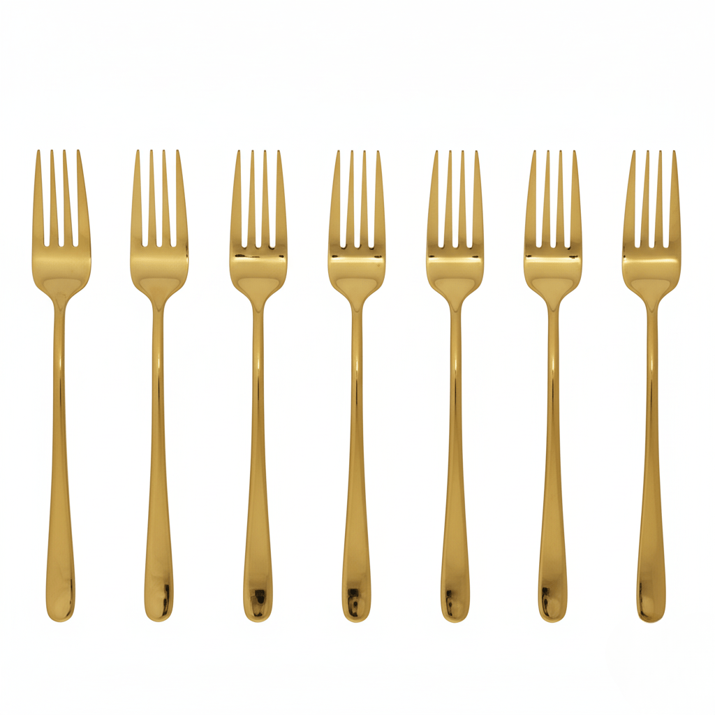 Kalsten | Silvéra – Elegant Dining Fork, Durable Plated Stainless Steel Utensil
