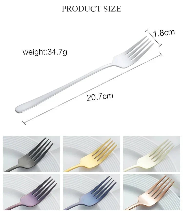 Kalsten | Silvéra – Elegant Dining Fork, Durable Plated Stainless Steel Utensil