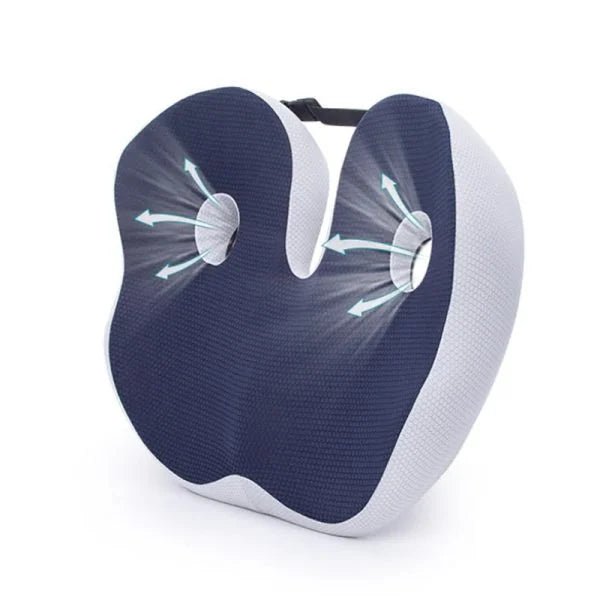 Kalsten | SITRELIEF – Adjustable Memory Foam Seat Cushion for Tailbone & Back Support