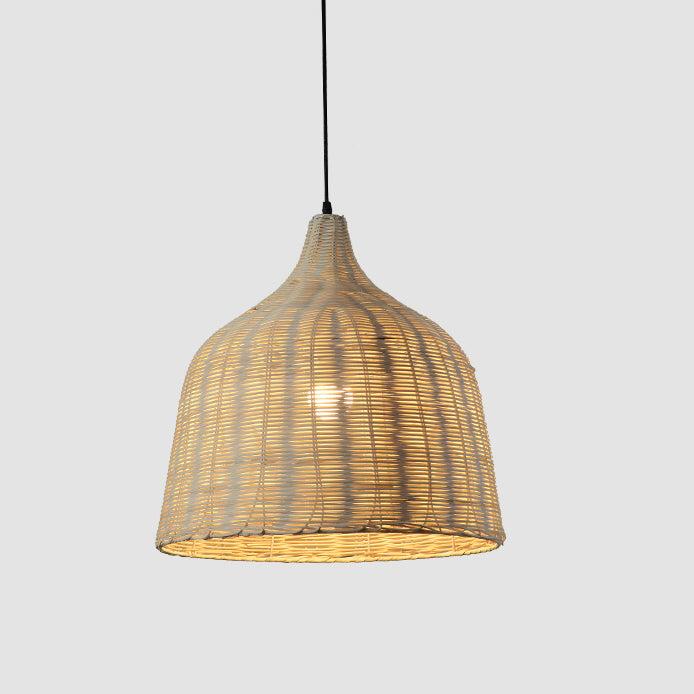 NatureGlow Pendant Lamp - Woven Reed and Bamboo Lighting | Kalsten