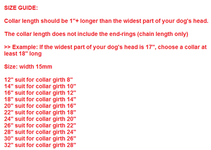 BowLift | Big Hip Hop Chains Dog Collar 15mm