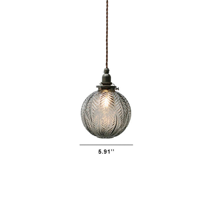 Pendant Light Glass 5.9 in Adjustable Cord Dining Kitchen Island Hanging Modern Ceiling Lamp | Kalsten