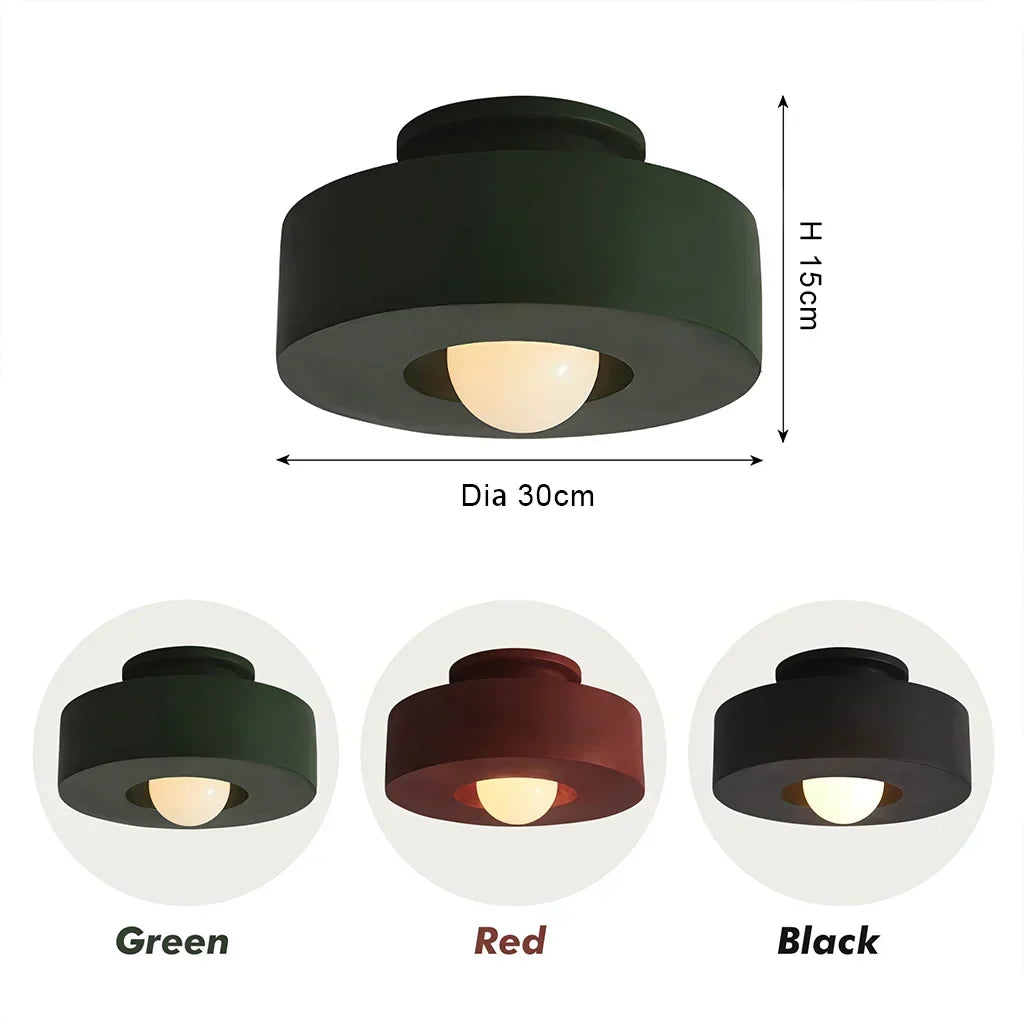Ceiling Light Resin 11.8 in x 5.9 in LED Minimalist Indoor Lighting Living Room Bedroom Pendant | Kalsten