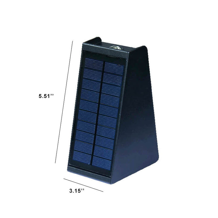 Simple Solar Trapezoid Outdoor Waterproof Up and Down Lights LED Wall Sconce Lamp | Kalsten