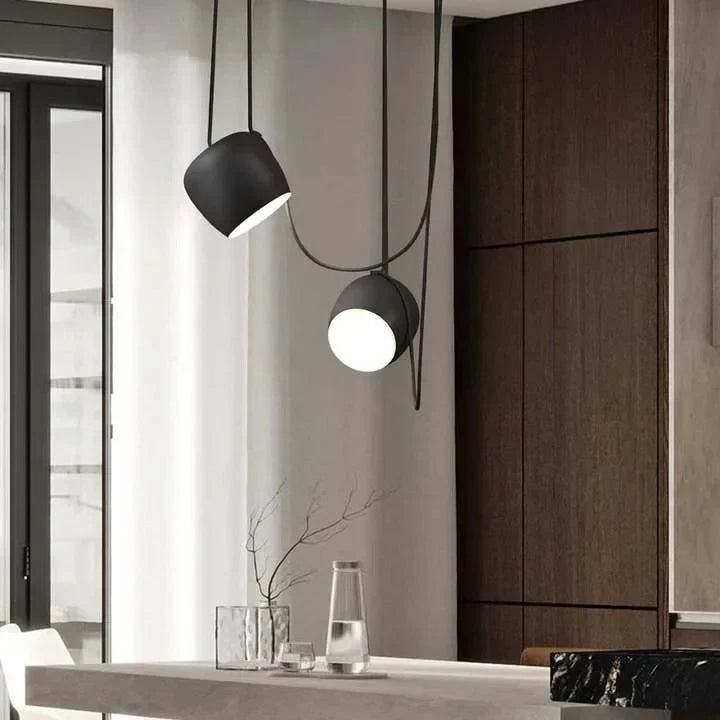 Pendant Light Aluminum 10W Dimmable 9.8 in Modern Living Room Kitchen Hanging Lamp Adjustable Cable Design | Kalsten