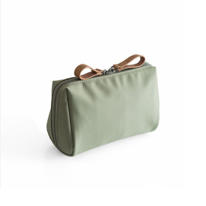 Solid Color Cosmetic Case with Double Zipper | Kalsten