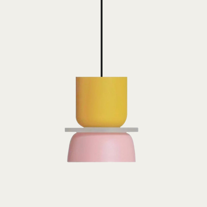 Kalsten | Nordic Color Block Pendant Light Fixture - Modern Hanging Lamp for Kitchen & Dining Room