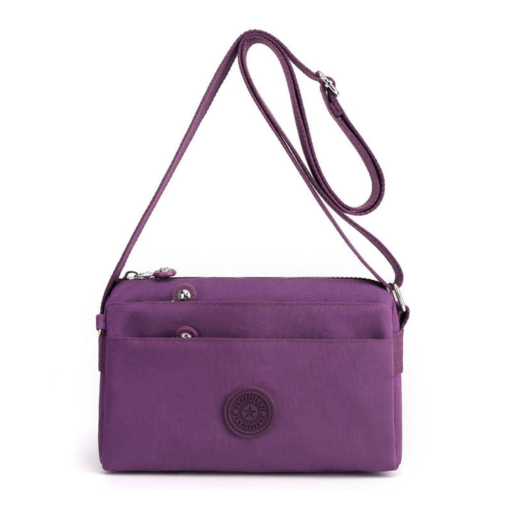 Women's Casual Multi-layer Fashionable Simple Shoulder Bag Made of Nylon | Kalsten