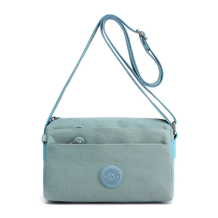 Women's Casual Multi-layer Fashionable Simple Shoulder Bag Made of Nylon | Kalsten